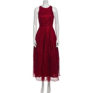 ML MONIQUE LHUILLIER Gown Red Sparkle Size 4